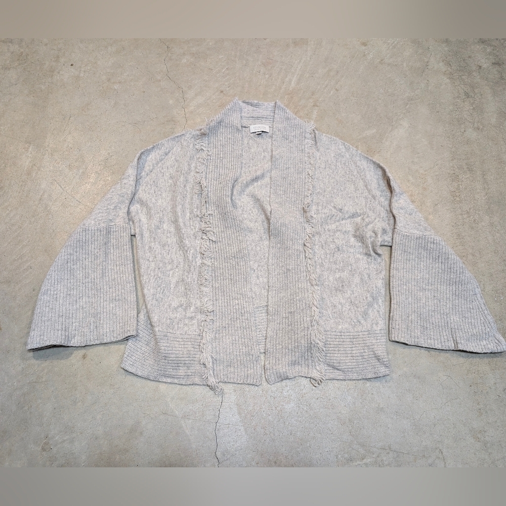 Kinross Cashmere Light Gray Cardigan Women's M